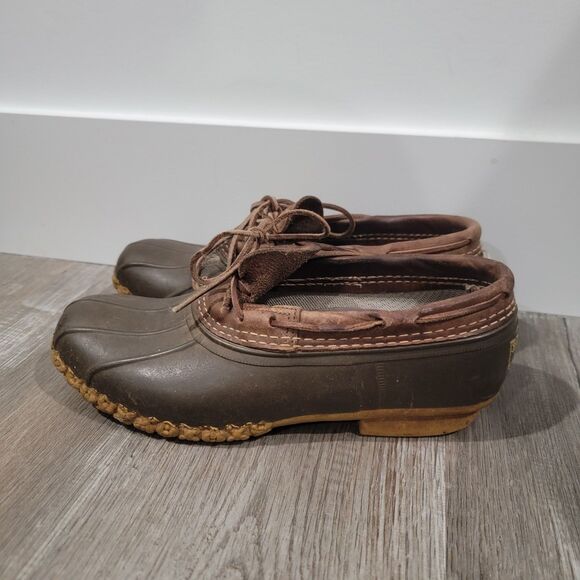 Bean Boots Mens Size 8 Low Top Duck Rubber Outdoor Maine Gumshoe - Picture 2 of 8